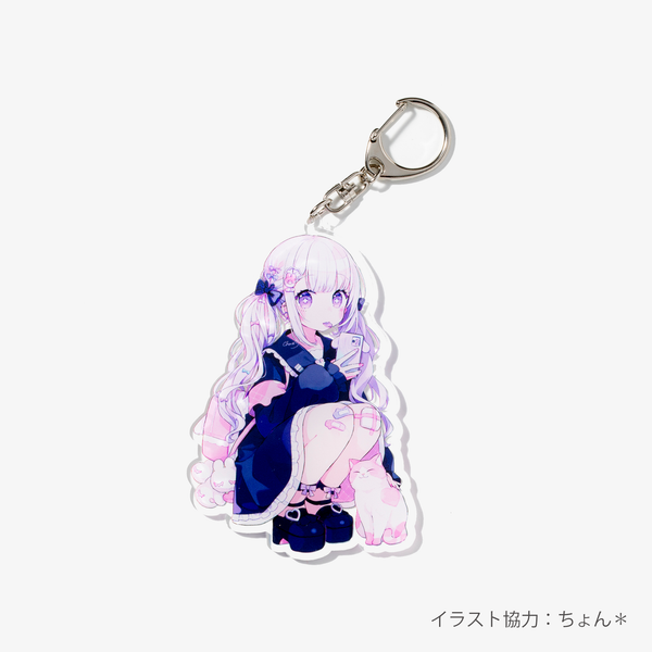 アクリルキーホルダー表面